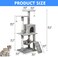 Radiotronics Cat Climbing，Cat Tree Tower，Cat Tree，Four-layer （ 4.1ft，120cm），Easy to Assemgbly，Sense of security，Grey