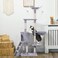 Cat Tree Cat Tower, Cat Scratch Posts Multi-Level Stable Cat Climbing Tower Cat Activity Trees with Ladder, Indoor Pet Activity Furniture Play House for Kitty Kitten