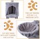 Cat Tree Cat Tower, Cat Scratch Posts Multi-Level Stable Cat Climbing Tower Cat Activity Trees with Ladder, Indoor Pet Activity Furniture Play House for Kitty Kitten