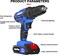 Cordless Drill Driver, 21V Power Drill Set with 26PCS Bits, Cordless screwdriver Power Tool with 1.5Ah Battery, LED Work Light for Home Improvement