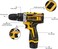 Radiotronics 12V Cordless Drill Kit - 2-Speed Combination Drill, LED Work Light, 24-Piece Accessory Set