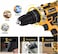Radiotronics 12V Cordless Drill Kit - 2-Speed Combination Drill, LED Work Light, 24-Piece Accessory Set