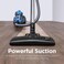 1800W Vacuum Cleaner 2.5L Dust Cup 16Kpa Cyclone Filtration Canister Bagless Vacuum Cleaner Washable Filter for Pet Hair, Carpet, Tile, 220V, 15K0A-Blue