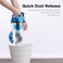 1800W Vacuum Cleaner 2.5L Dust Cup 16Kpa Cyclone Filtration Canister Bagless Vacuum Cleaner Washable Filter for Pet Hair, Carpet, Tile, 220V, 15K0A-Blue
