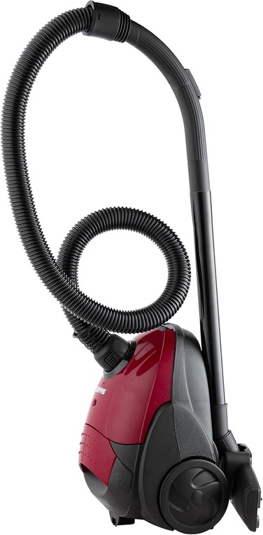Vacuum Cleaner with Dust Bag, 2200W - 1.5L - Powerful Suction - Dust Full Indicator   Flexible Hose with Airflow on Handle   Pedal Switch and Auto-Rewinding Wire
