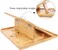 Bamboo Foldable Laptop Stand Holder Adjustable Notebook Computer Tablet Desk Bed Heat Dissipation Mount for Macbook,Netbook,Ultrabook