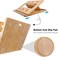 Bamboo Foldable Laptop Stand Holder Adjustable Notebook Computer Tablet Desk Bed Heat Dissipation Mount for Macbook,Netbook,Ultrabook