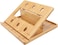 Bamboo Foldable Laptop Stand Holder Adjustable Notebook Computer Tablet Desk Bed Heat Dissipation Mount for Macbook,Netbook,Ultrabook