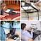 Foldable Laptop Desk, Portable Laptop Bed Tray Table Adjustable Height Tilt Lap Desk Stand Non-slip Tablet with Cup Holder Lapdesk