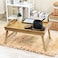 Bamboo Bed Tray Table with Folding Legs Foldable Serving Portable Laptop Tray Snack Tray Breakfast Tray Bed Table Drawing Table