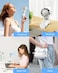 New Upgrade Portable Handheld Fan with Cold Compress Function, Foldable Desk Fan, Rechargeable Fan with 4000mAh Battery, Adjustable 5 Speeds LED Digital Display Mini Hand Fan