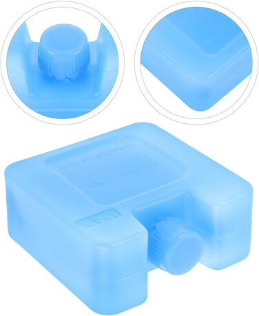 Reusable Ice Packs Freezer Cube Mold Tray, 4 Packs for Air Conditioner Fan Ice Block Portable Cooler Freezer