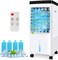 Portable Air Conditioners,3 Modes &amp; 3 Speeds,Evaporative Air Cooler with Remote &amp; Touch Control,10L Water Tank, Windowless Air Conditioner with 4 Ice Boxes