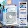 Portable Air Conditioner Cooling Fan, USB Desk Fan 3 Wind Speed 7 Colors LED Light 680ml Water Tank, Mini Evaporative Air Conditioner Fan for Room Office
