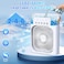 Portable Air Conditioner Cooling Fan, USB Desk Fan 3 Wind Speed 7 Colors LED Light 680ml Water Tank, Mini Evaporative Air Conditioner Fan for Room Office