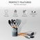11Pcs Silicone Kitchen Cooking Utensils Set, Heat-Resistant Wooden Utensils/Premium Handles for Cooking &amp; Baking