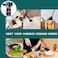 Silicone Cooking Utensil Set, 15pcs Silicone Cooking Kitchen Utensils Set, Non-stic - Best Kitchen Cookware with Stainless Steel Handle &ndash; Black