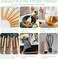 35 pcs Non-Stick Silicone Cooking Kitchen Utensils Spatula Set with Holder, Wooden Handle Silicone Kitchen Heat Resistant Gadgets Utensil Set (Green)