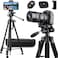170CM Aluminum Tripod for Camera Mobile, 360&deg;Panoramic Shot Camera Stand with Carry Bag &amp; Wireless Remote &amp; Phone Holder