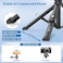 170cm Phone Camera Tripod Stand with Remote &amp; Phone Holder, Tripod for Travel/Video Recording,Tall Smartphone Tripod Compatible with iPhone/Android//Webcamera