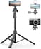 170cm Phone Camera Tripod Stand with Remote &amp; Phone Holder, Tripod for Travel/Video Recording,Tall Smartphone Tripod Compatible with iPhone/Android//Webcamera