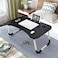 Laptop Desk Folding Bed Table with iPad and Cup Holder Adjustable Lap Tray Notebook &ndash; Black