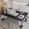 Laptop Desk Folding Bed Table with iPad and Cup Holder Adjustable Lap Tray Notebook &ndash; Black