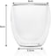 Double Wall Glasses for Coffee/Tea, Espresso Shot Glass Cup, Set of 6 Coffee Mug Perfect for Cappuccino, Latte, Turkish Tea, Milk and Beverage (80ml)