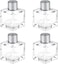 Diffuser Empty Clear Bottles, 50ml Essential Fragrance Oil Reed Diffusers Sets for Home Bathroom Decorative Fragrance Accessories Use (4 Pcs)