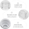 Diffuser Empty Clear Bottles, 50ml Essential Fragrance Oil Reed Diffusers Sets for Home Bathroom Decorative Fragrance Accessories Use (4 Pcs)