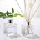 Diffuser Empty Clear Bottles, 50ml Essential Fragrance Oil Reed Diffusers Sets for Home Bathroom Decorative Fragrance Accessories Use (4 Pcs)