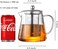 Glass Teapot with Infuser Tea Pot 32oz/43oz Tea Kettle Stovetop Safe Blooming and Loose Leaf Tea Maker Set (32oz/ 950ml)