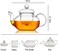 Glass Tea Pot Coffee Teapot with Heat Resistant Glass Infuser Tea Kettle Loose Leaf Tea Pot Can be Used On Stovetop (600ml)