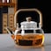 Glass Teapot with Infuser,Tea Pot Stovetop Safe,Coffee Kettle with Removable Strainer,Suitable for Blooming Tea &amp; Loose Leaf Tea Maker (teapot 900ml)