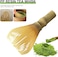 Resin Matcha Whisk Chasen Brush Tools for Matcha Green Tea Powder Reusable Powder Whisk with Whisk Holder Tea Ceremony (Yellow)