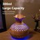 300ml Essential Oil Diffuser and Mini Humidifier, Flower Shape, USB Personal Desktop Humidifier, 2 Mist Modes, 7 Colors, Silent Operation, ABS Material