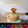 300ml Essential Oil Diffuser and Mini Humidifier, Flower Shape, USB Personal Desktop Humidifier, 2 Mist Modes, 7 Colors, Silent Operation, ABS Material