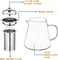 Glass Teapot Stovetop Safe - Tea Kettle with Removable Food Grade Stainless Steel Infuser &amp; Lid for Blooming and Loose Leaf Tea Maker - 32oz/950ml