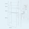 Washing Machine Storage Shelf Rack 3 Tiers, Bathroom Shelves Toilet Shelf Space Saving,Easy to Assemble Bathroom Storage Shelf No Drilling White,25x65x166 cm