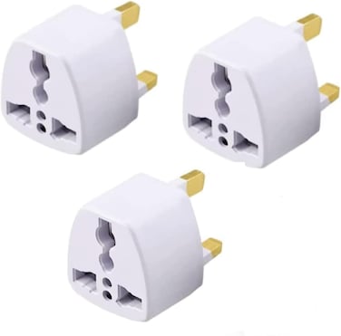Radiotronics 3 Pieces Universal travel Plug Adapter, AU, UK, EU to US AC Power Plugs Adapter, 3 Pin Travel Wall Plug Converter