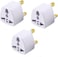 Radiotronics 3 Pieces Universal travel Plug Adapter, AU, UK, EU to US AC Power Plugs Adapter, 3 Pin Travel Wall Plug Converter