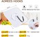 Adhesive Wall Hooks 20 Pcs, Transparent Strong Suction Hooks For Home Kitchen and Bathroom, Heavy Duty Nail Free Sticky Hangers with Hooks Utility Towel