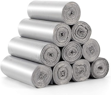 Garbage Bags 45x50cm (10 Rolls, 250 Bags) Bio-Degradable Plastic Disposal Garbage Bag Small, Bin Liners for Home, Kitchen &amp; Offices