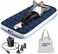 Luxury Inflatable Mattress with USB Rechargeable Pump - King Size Air Mattress with Travel Bag, Portable Air Pump with USB Charging Cable and Foot Pump (Single)