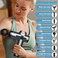 Massage Gun Deep Tissue, Necomi 99 Speeds Handheld Electric Muscle Massager Gun with 8 Massage Heads, Quiet Handheld Neck Back Massager for Muscle Pain Relief（Grey）