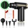 Massage Gun/Deep Tissue Percussion Massager, Handheld Muscle Therapy Device with 4 Attachments, Quiet Motor, Portable &amp; Rechargeable for Pain Relief, Recovery &amp; Relaxation