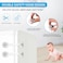 Baby Safety Lock，Child Safety Locks，Multi-Functional Adjustable Double Button Baby Anti-Clip Latch System For Cabinets, Drawers, Fridge, Closet Doors Etc（Pack Of 6）