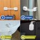 Child Safety Strap Locks (10 Pack) Baby Locks for Cabinets and Drawers, Toilet, Fridge &amp; More. 3M Adhesive Pads. Easy Installation, No Drilling Required, White/Gray