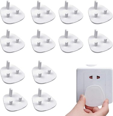 Baby Proofing Plug Covers,Plug Socket Covers,Outlet Covers Safety Covers,Electrical Protectors for your Child and Babies at Home,Easy to Use &amp; Secure,pack of 12pcs