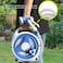 Radiotronics Tools Hose Reel, Heavy Duty Retractable Garden Hose Reel with 15m 49.2ft Water Pipe Nozzle for Home Yard Watering, Water Hose Reel Handheld Sunproof Hose Reel 10.1x5.7x11.8in